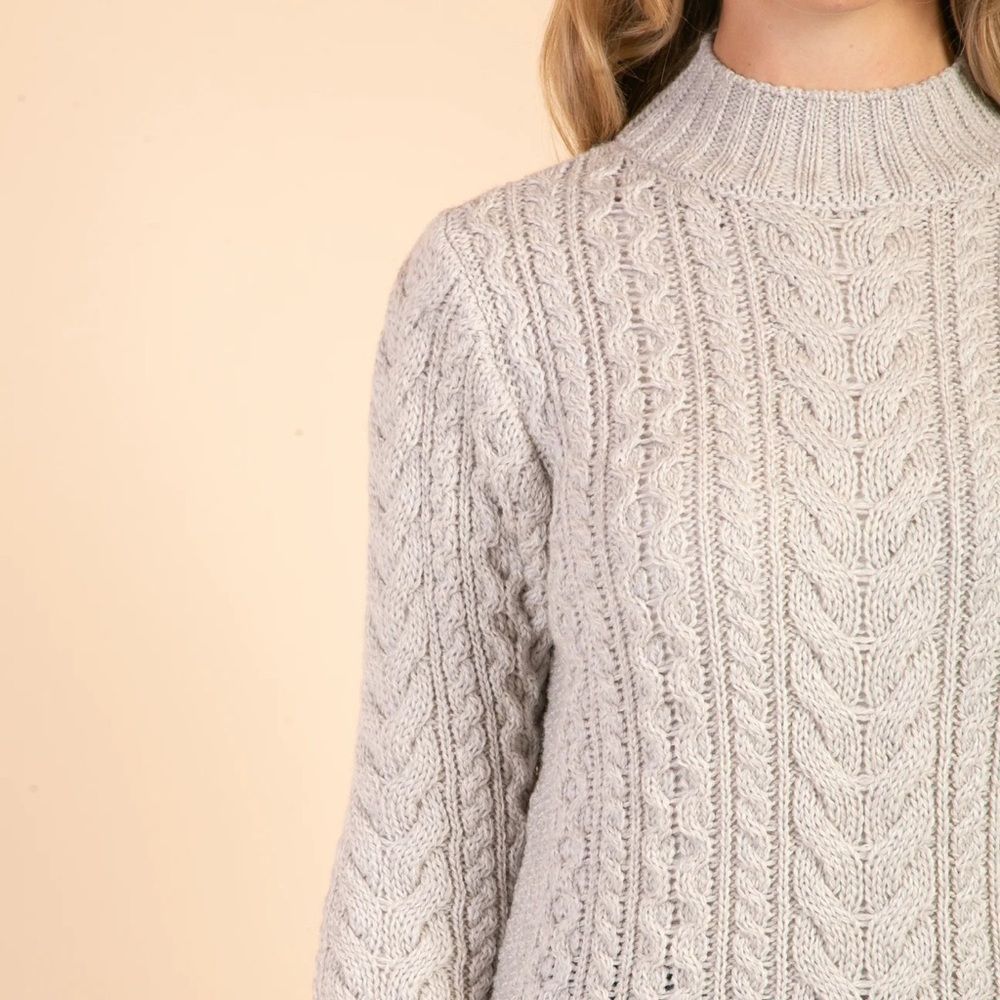 Triona Irish cable knit sweater - fits like a women's size M.
